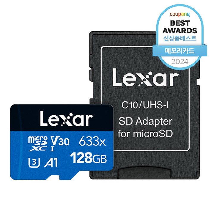 렉사 하이퍼포먼스 microSDXC 메모리카드 UHS-I 633x, 128GB, 1개