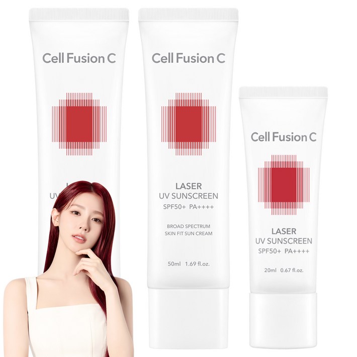 셀퓨전씨 레이저 유브이 썬스크린 50ml x 2p  20ml 세트 SPF50 PA, 1세트
