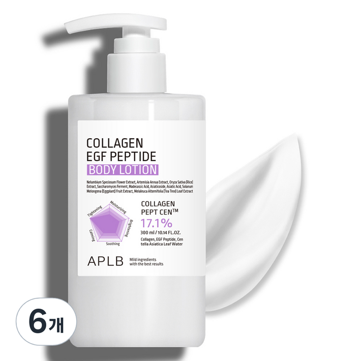 APLB 콜라겐 EGF 펩타이드 바디로션, 300ml, 6개