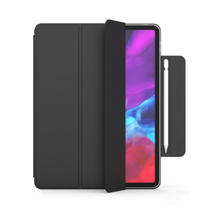 로랜텍 마그네틱 스마트 폴리오 아이패드 케이스, 블랙, 1개
