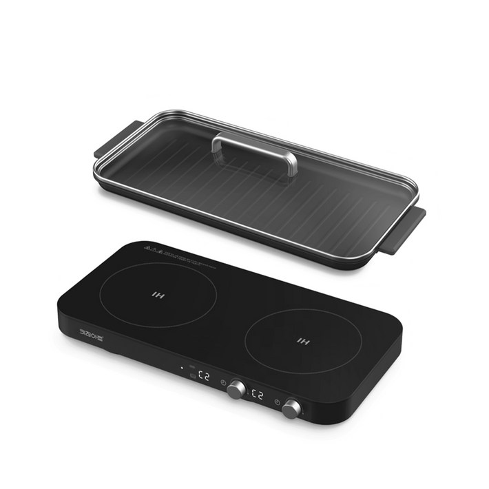 키친아트 라팔 인덕션 2구  와이드그릴팬