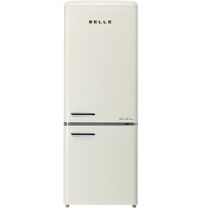 BELLE 레트로 글라스 250L 2도어 냉장고 방문설치
