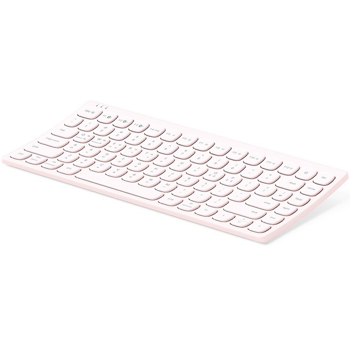 엑토 커브드 저소음 미니 유무선겸용 일반형 블루투스 키보드, 베이비핑크, B603 엑토 커브드 저소음 미니 유무선겸용 일반형 블루투스 키보드, 베이비핑크, B603