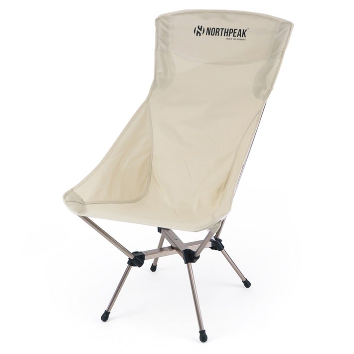 노스피크 크로스 릴렉스 캠핑의자, 소이밀크, 1개