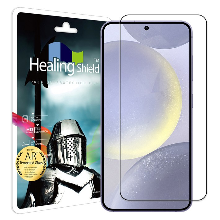힐링쉴드 3D 풀커버 AR 고화질 강화유리 액정보호필름 세트, 1세트