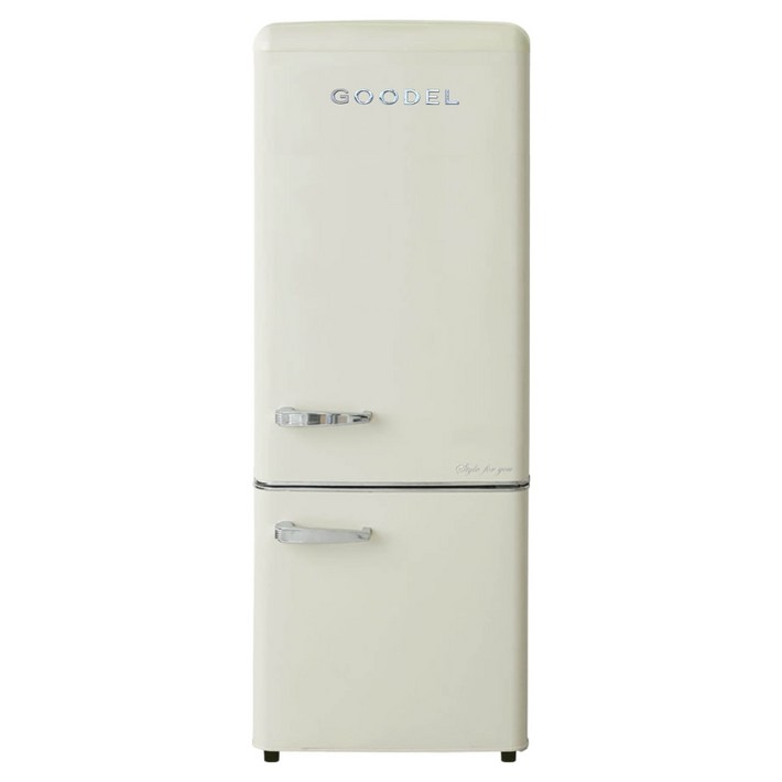 구델 리얼레트로 AI 미니 200L 2도어냉장고 방문설치, RGC20ADJ