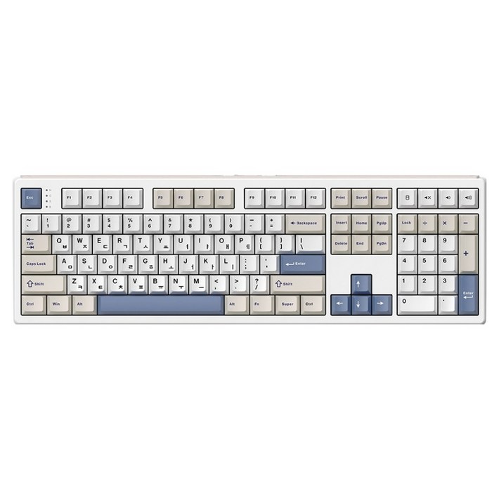 아콘 AK68 108키 유무선 블루투스 기계식 키보드, 블루오션, AK68, 저소음라임축V3