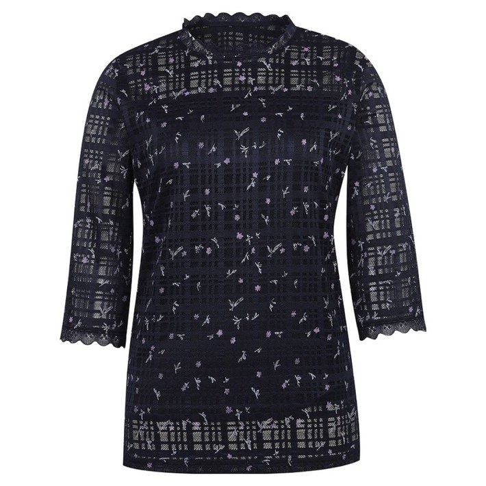 크로커다일 레이스 7부소매 블라우스 티셔츠 CLCMTS108