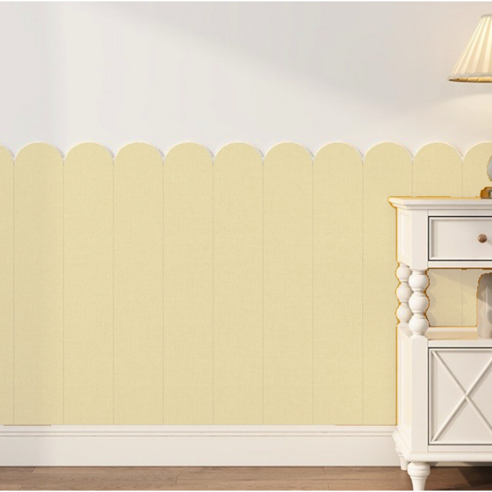 올리웰 접착형 충돌방지 인테리어 벽장식 시트지 6p, 베이지