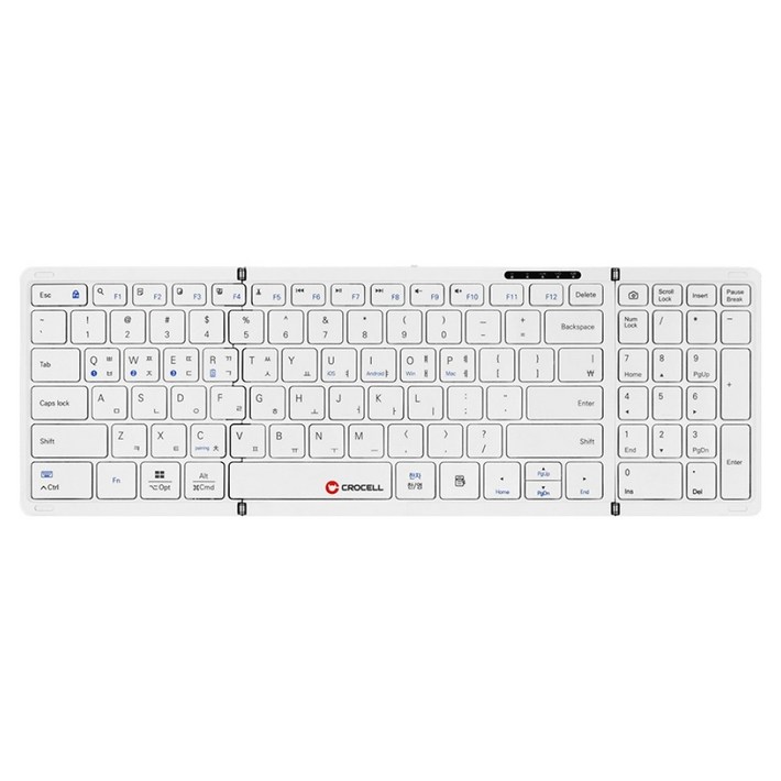 크로셀 저소음 블루투스 접이식 애플 아이패드 휴대폰 무선 키보드