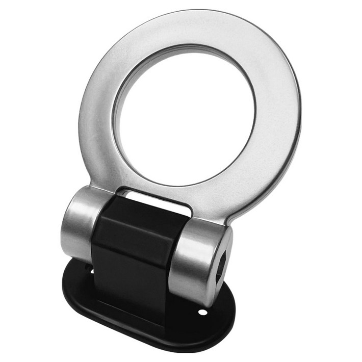 월드크린 차량용 장식 견인고리 원형, 실버, 1개