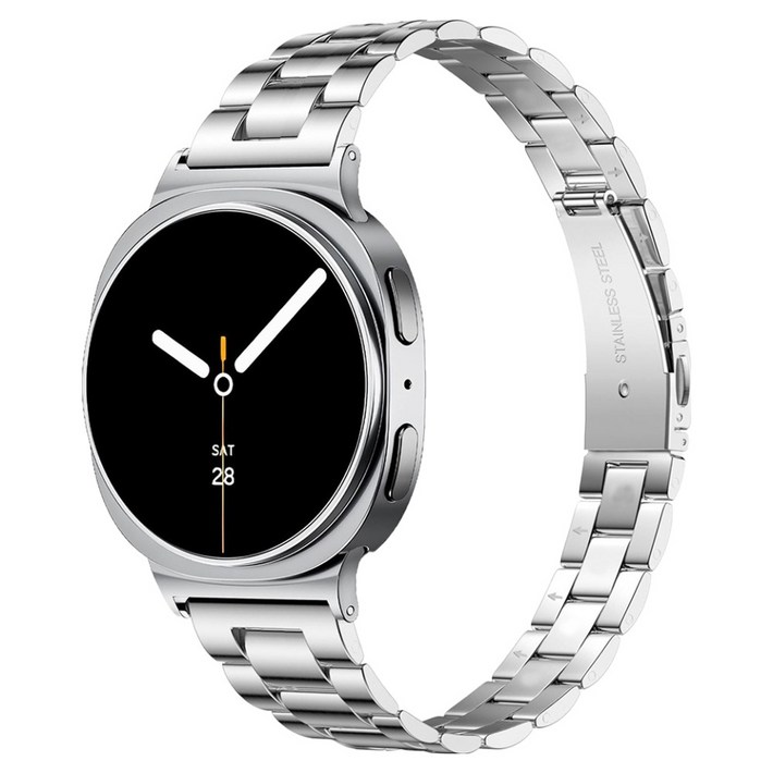 누아트 갤럭시워치 호환 스트랩 슬림핏 라이트 메탈 밴드 일자형