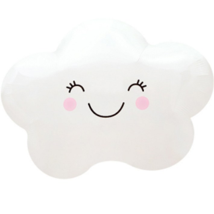 웃는얼굴  구름 풍선