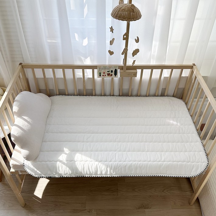 까나베나 순면 신생아 유아 침대 누빔패드