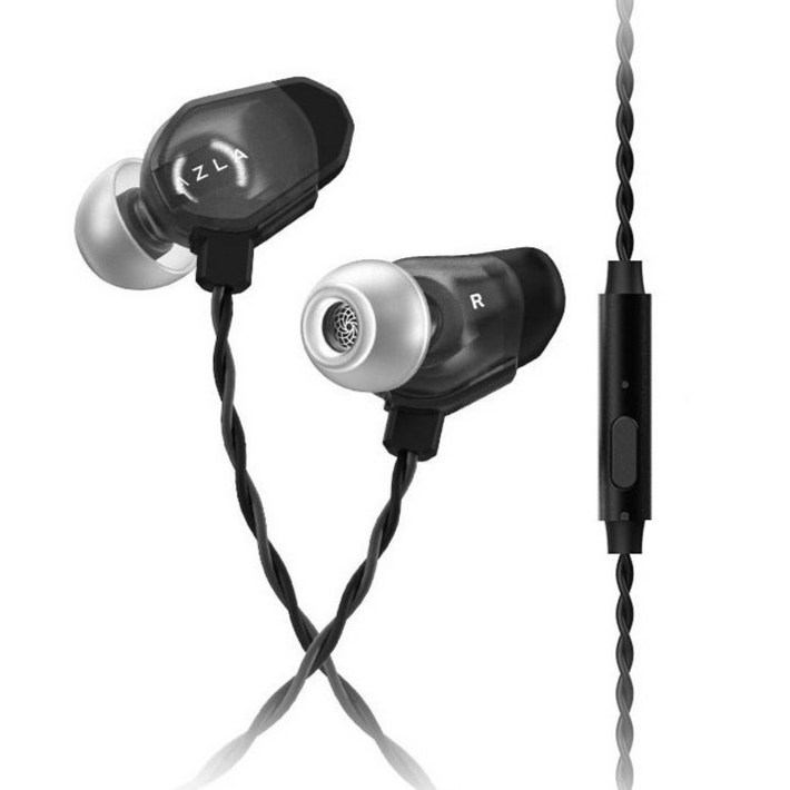 아즈라 마이크탑재 DAC FPS 게이밍 이어폰, AIM8, 블랙