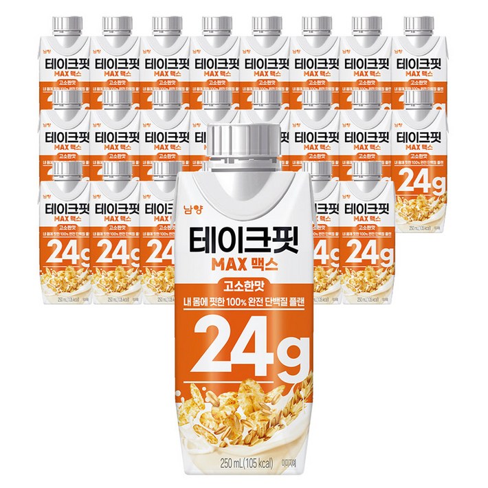 테이크핏 맥스 고소한맛 드링크믹스, 250ml, 24개