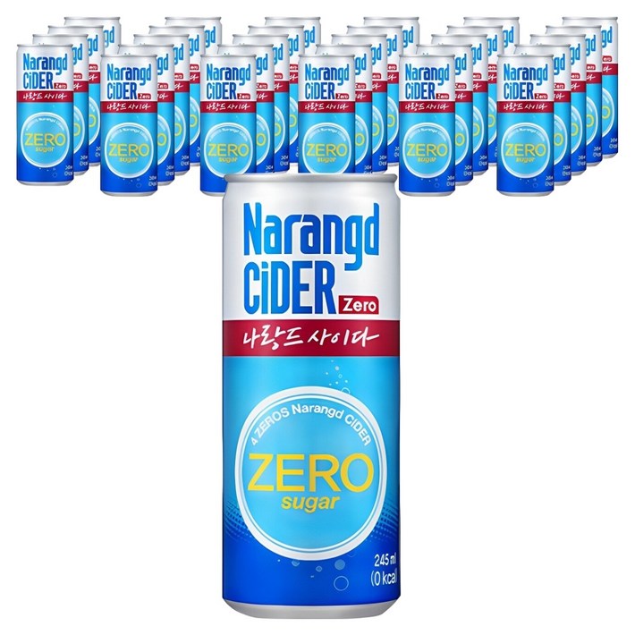 나랑드사이다 제로, 245ml, 30개