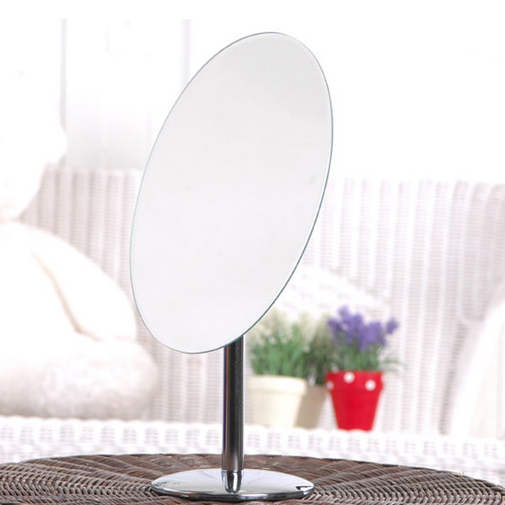 타원형 미용 거울, 크롬도금
