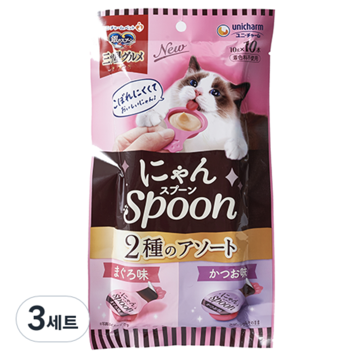 긴노스푼 고양이 냥스푼 습식 간식 10개입