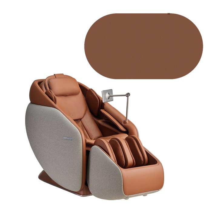 세라젬 파우제 M10 안마의자  러그 세트 방문설치, CGM EMCG2403, 브라운