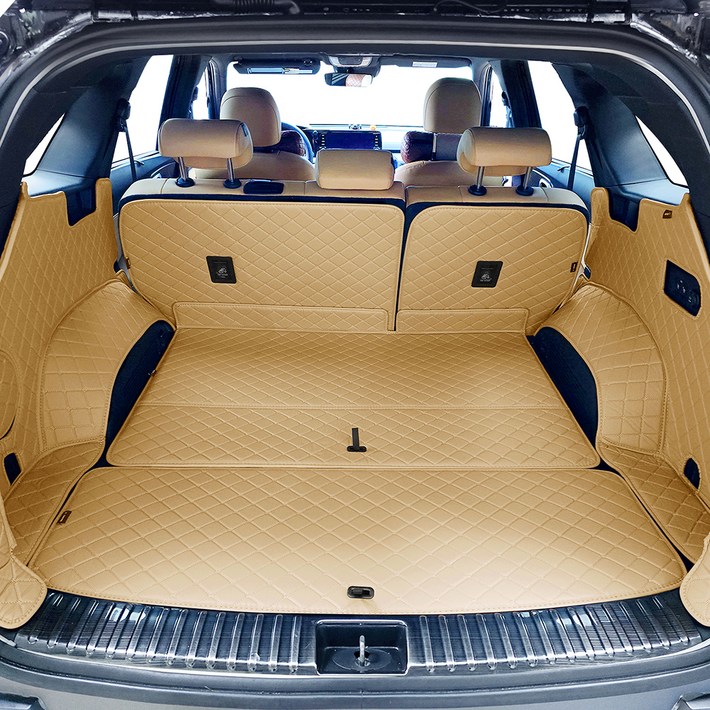비비키 프리미엄 풀커버 트렁크매트, 더뉴 쏘렌토 MQ4 가솔린  하이브리드 5인승 2023, 새들브라운