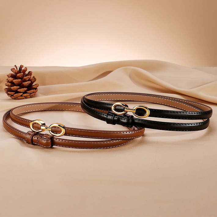 슬림 원피스 정장 가죽 포인트 여성벨트 허리띠