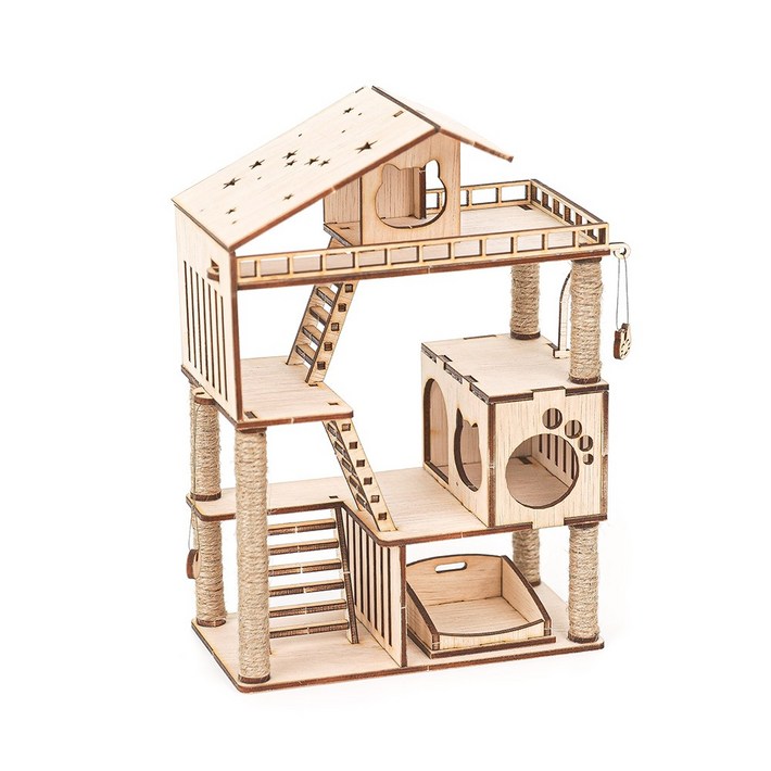 리얼브릭 DIY 미니어처 만들기 세라의 캣타워