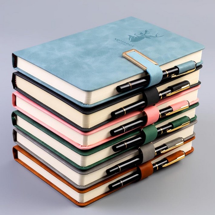 GF 가죽 다이어리 A5 노트 360Page, 1개, 5.그린