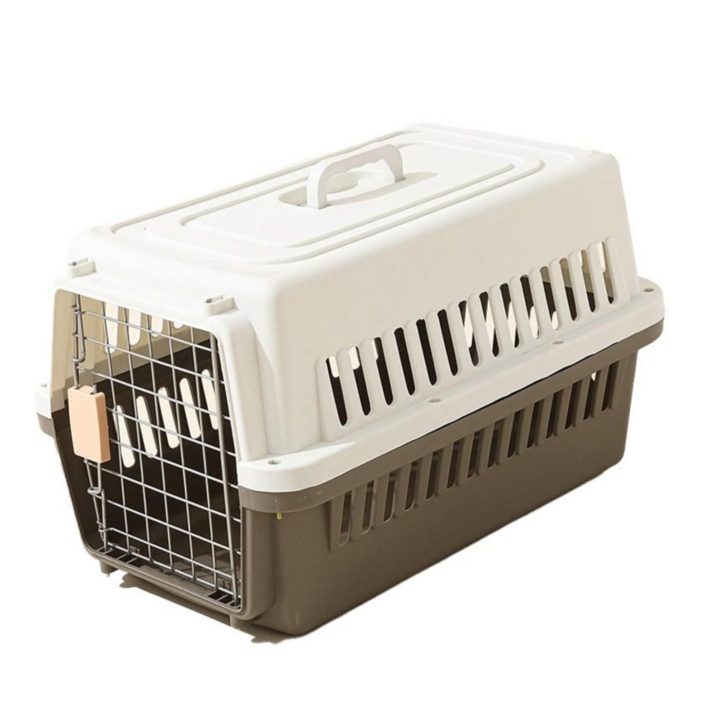 아미토 애완동물 전용 이동장 반려동물 켄넬, 그레이, 1개