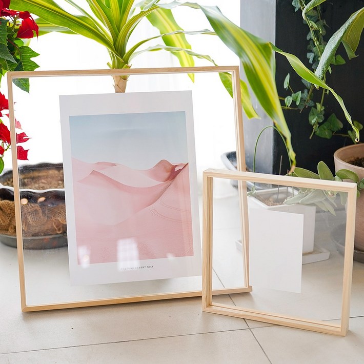 디앤디 원목 액자 투명 아크릴 A4 A3 A2 5×7 8×10, 1개