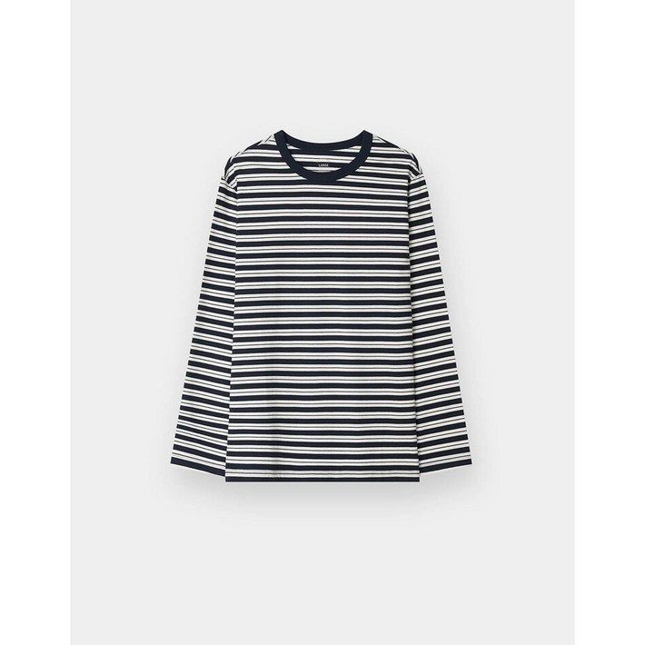 [지오다노] 남자 스트라이프 긴팔 티셔츠 01025503