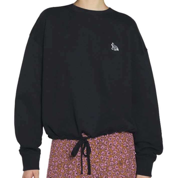 메종 키츠네 25SS 여성 베이비폭스 드로우스트링 맨투맨 OW00302KM0325 P199