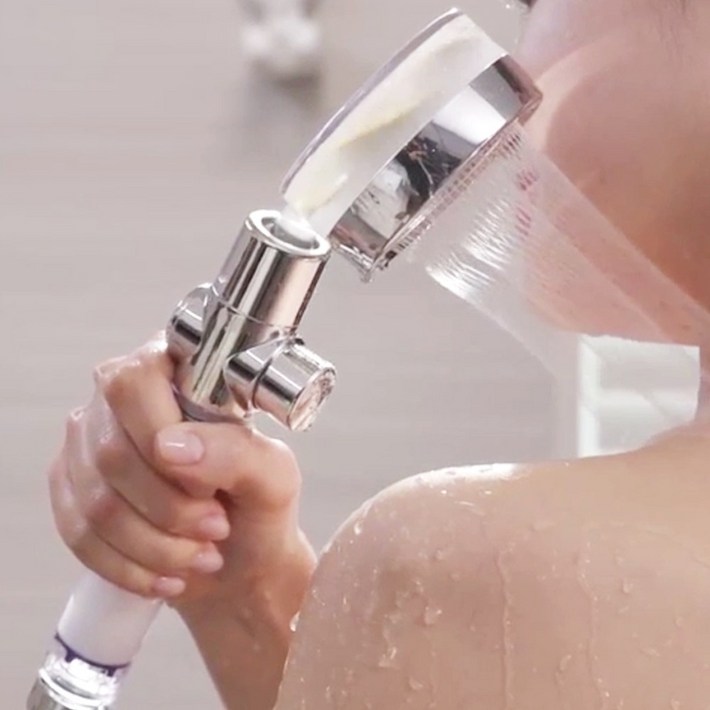 홈쇼핑샤워기 터보 회오리 샤워기 강력한 프로펠러 회전물살 절수다이얼 스프레이건