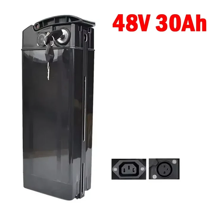 쿠쿠스토어 새로운 48V 30Ah 실버피쉬 전기자전거 배터리 고량 1850 셀 파워 5002000W