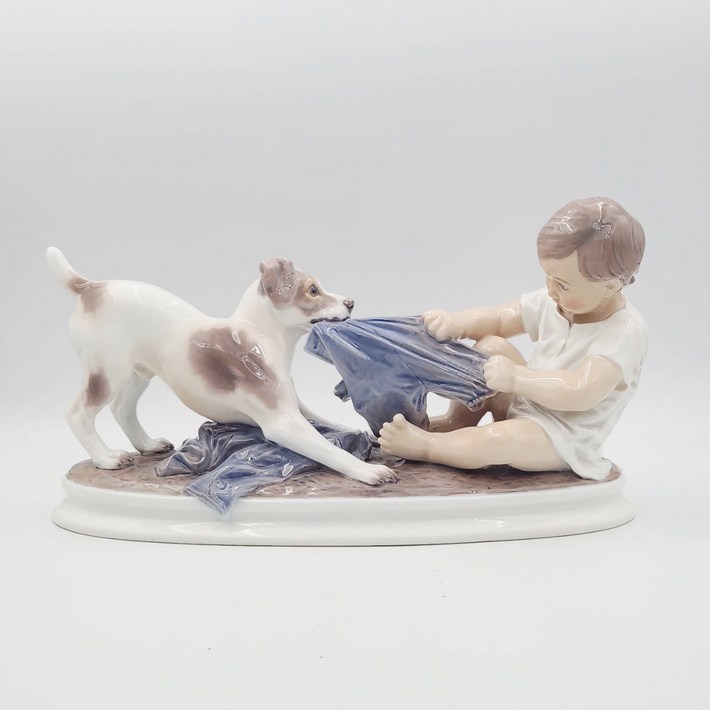 레어템 코펜하겐 달젠슨 도자기 인형 피겨린 1072 소년과 개