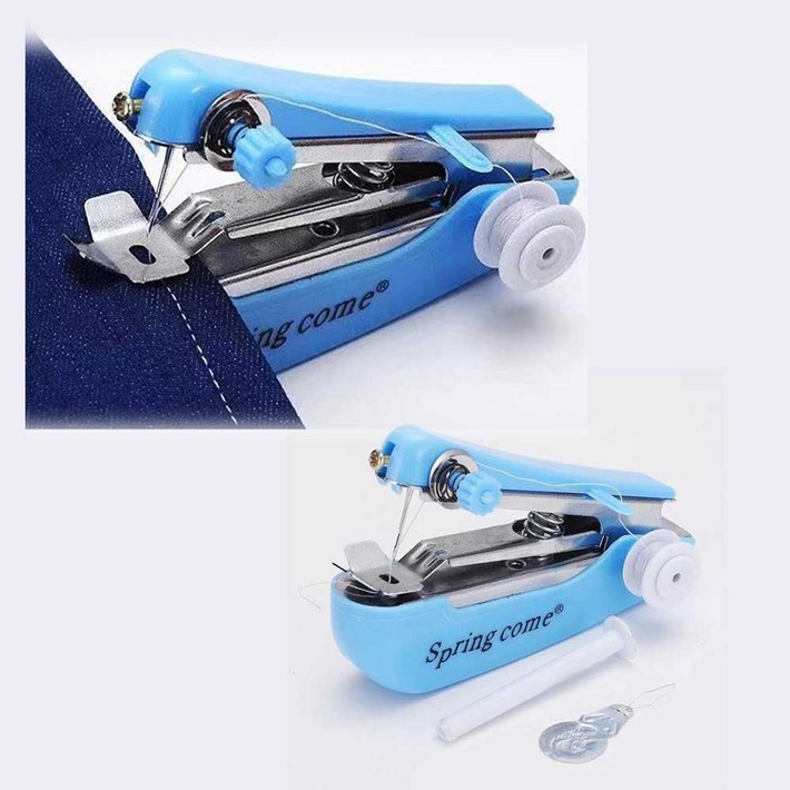 핸드미싱기 11x2.5x7cm 휴대용 손재봉틀 스카이, 랜덤, 핸드 미싱기