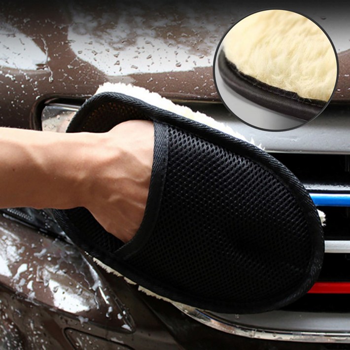 11 플래닛 세차 워시 미트 부드러운양모, 2개