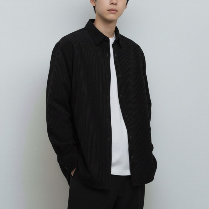 노볼트 코듀로이 셔츠 남녀공용 겨울 남방