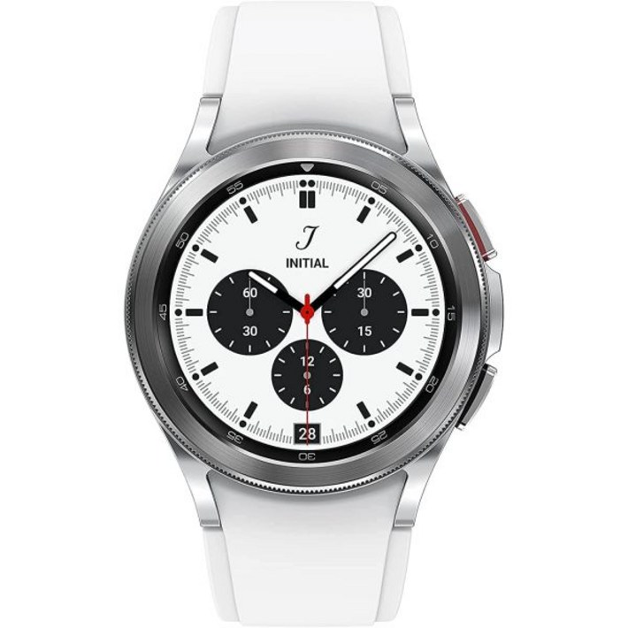 삼성 갤럭시 워치 4 클래식 42mm 스마트워치, 심전도 모니터 트래커, 건강, 피트니스, 달리기, 수면 주기, GPS, 낙상 감지, 블루투스, 미국 버전, 실버리뉴얼