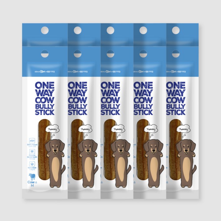 어바웃펫 X GS리테일 근본 카우 불리스틱 M 10g X 10개, 상세 설명 참조, 10g, 10개