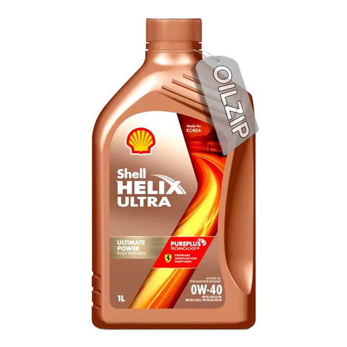 한국쉘정품 쉘 힐릭스 울트라 0W40 SQ 1리터 가솔린 엔진오일, 0w40, 1개, 1L