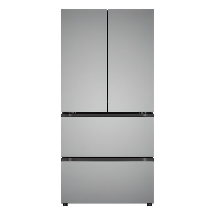 색상선택형 LG전자 오브제 505L 컨버터블 스탠드형 4도어 김치냉장고 메탈 김치톡톡 방문설치