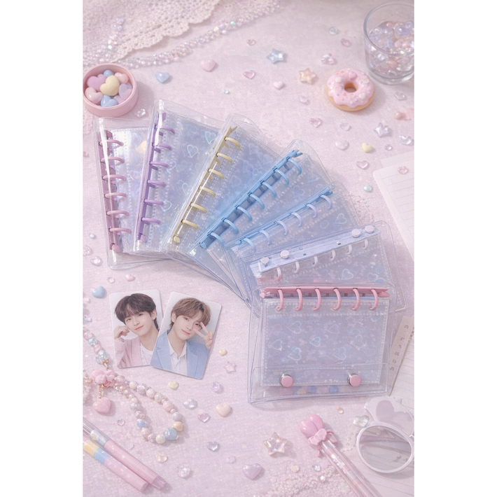 온슬리 투명 홀로그램 포켓 바인더 앨범 다이어리