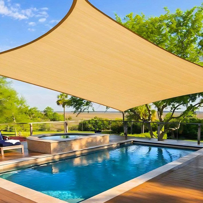 Fowod  옥상 마당 정원 그늘막 천막 선쉐이드 차광막 테라스 천막