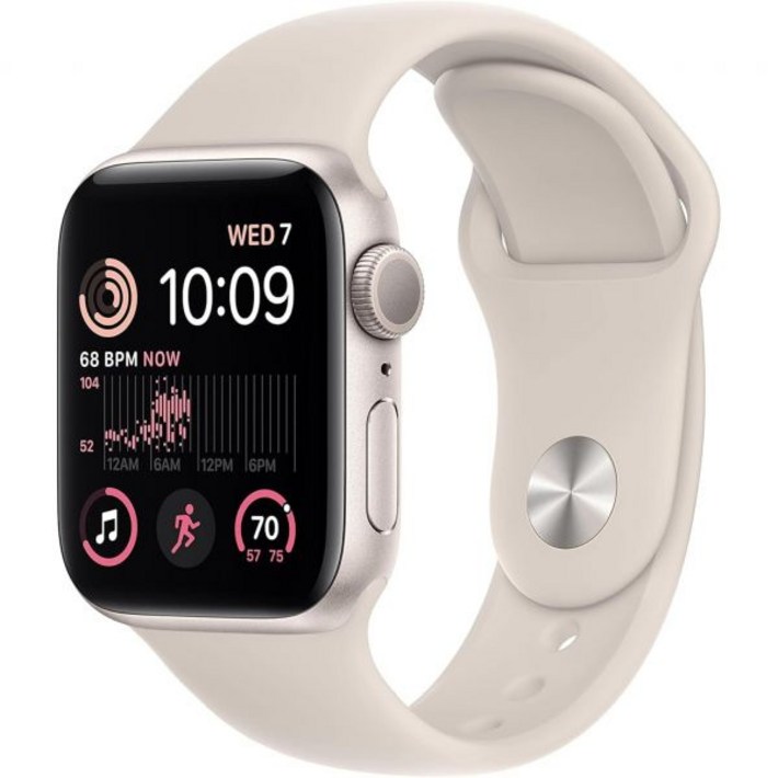 Apple Watch SE2세대GPS 셀룰러, 40mm  스타라이트 스포츠 밴드가 포함된 알루미늄 케이스, ML 리퍼