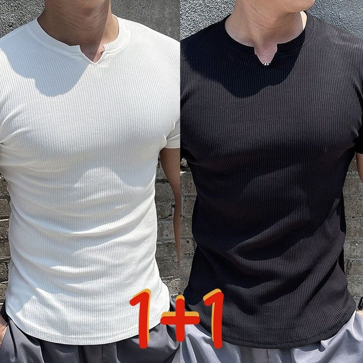 11 여름 골지 슬림 스판 남성 반팔티 링클프리 속건성 피트니스 머슬핏 티셔츠 상의 m3xl