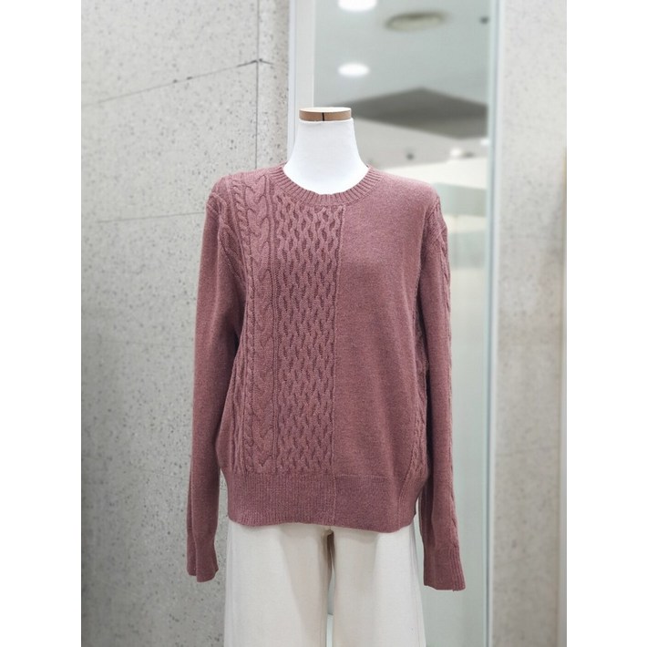 더아이잗 더아이잗 앙고라 울 케이블 풀오버 니트  IMAA1PO03DG