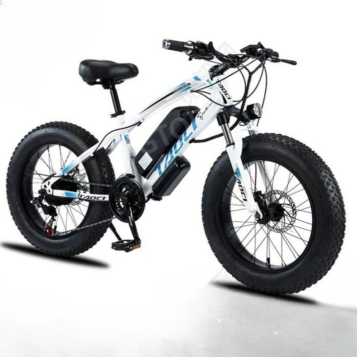 GTOB 전기 팻바이크 20인치 36V 튼튼한 펫바이크 오토바이 자전거, B.블랙36V350W10AH21단20인치