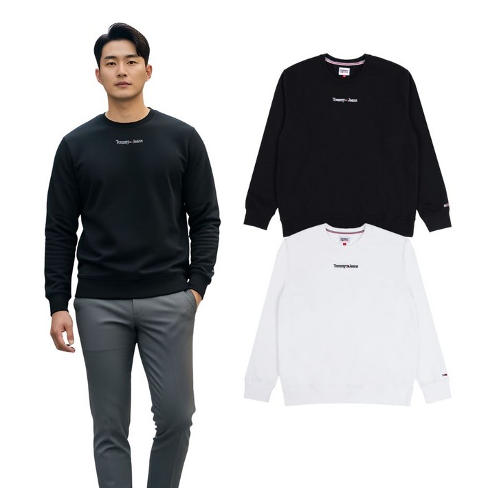 타미진스 남녀공용 TJ자수로고 맨투맨스웨트셔츠