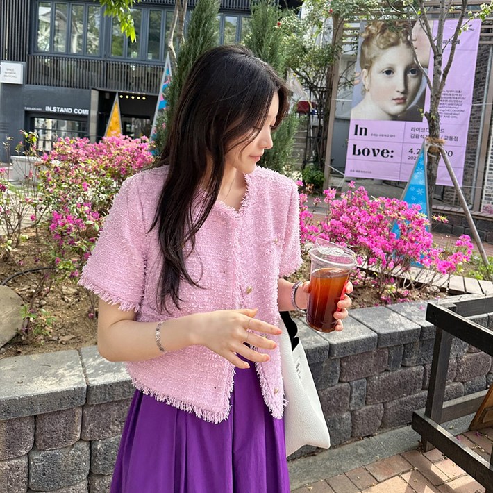 미아마스빈_베스터 노카라 트위드 자켓